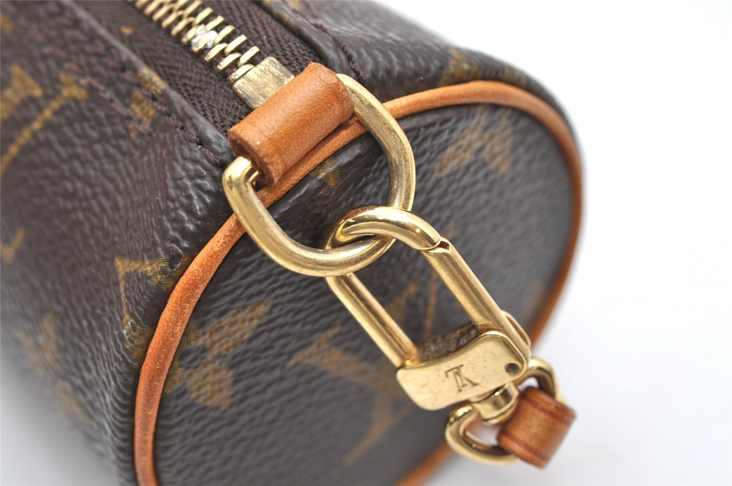 Authentic Louis Vuitton Monogram Papillon Pouch LV  3128K