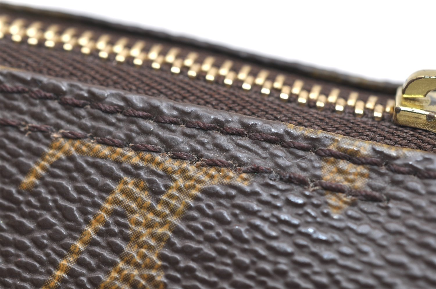 Authentic Louis Vuitton Monogram Papillon Pouch LV  3128K