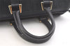 Authentic Christian Dior Trotter Hand Boston Bag Canvas Leather Black 3129K