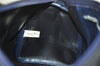 Authentic Christian Dior Trotter Hand Boston Bag Canvas Leather Black 3129K