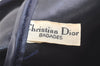 Authentic Christian Dior Trotter Hand Boston Bag Canvas Leather Black 3129K