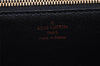 Authentic Louis Vuitton Epi Sellier Dragonne Clutch Bag Black M52612 LV 3130I