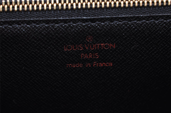 Authentic Louis Vuitton Epi Sellier Dragonne Clutch Bag Black M52612 LV 3130I