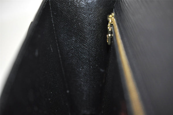 Authentic Louis Vuitton Epi Sellier Dragonne Clutch Bag Black M52612 LV 3130I