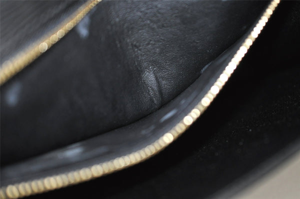 Authentic Louis Vuitton Epi Sellier Dragonne Clutch Bag Black M52612 LV 3130I