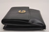 Authentic GUCCI Vintage Double G Bifold Wallet Purse Leather Black Junk 3130J