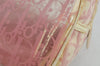 Authentic Christian Dior Trotter Hand Boston Bag Vinyl Enamel Pink Junk 3130K