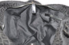 Authentic FENDI Zucchino 2Way Shoulder Boston Bag Canvas Leather Black 3131I