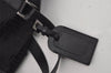 Authentic FENDI Zucchino 2Way Shoulder Boston Bag Canvas Leather Black 3131I