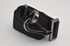 Authentic FENDI Zucchino 2Way Shoulder Boston Bag Canvas Leather Black 3131I