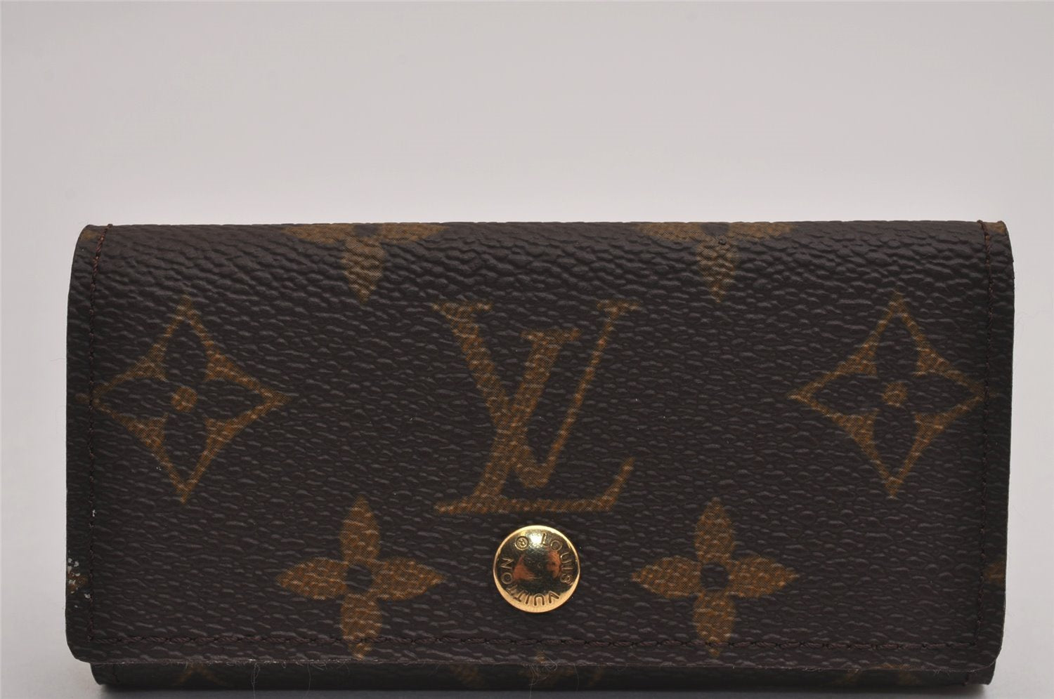 Authentic Louis Vuitton Monogram Multicles 4 Four Hooks Key Case M62631 LV 3131J