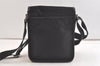 Authentic BURBERRY BLACK LABEL Check Shoulder Bag Nylon Leather Black 3131K