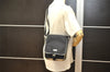 Authentic BURBERRY BLACK LABEL Check Shoulder Bag Nylon Leather Black 3131K