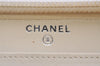 Authentic CHANEL PVC Tweed Design Matelasse Wallet Purse CC Logo White 3132J