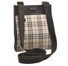 Authentic BURBERRY Nova Check Shoulder Cross Body Bag Nylon Leather Beige 3132K