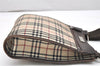 Authentic BURBERRY Nova Check Shoulder Cross Body Bag Nylon Leather Beige 3132K