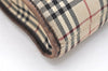 Authentic BURBERRY Nova Check Shoulder Cross Body Bag Nylon Leather Beige 3132K