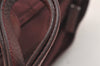 Authentic PRADA Vintage Nylon Tessuto Leather Shoulder Tote Bag Bordeaux 3133K