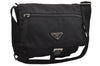 Authentic PRADA Nylon Tessuto Leather Shoulder Cross Body Bag Purse Black 3134J