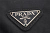Authentic PRADA Nylon Tessuto Leather Shoulder Cross Body Bag Purse Black 3134J