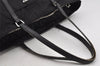 Authentic PRADA Vintage Nylon Tessuto Leather Tote Shoulder Bag Black 3134K