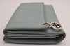 Authentic GUCCI GG Imprime Long Wallet GG PVC Leather 212104 Light Blue 3135J