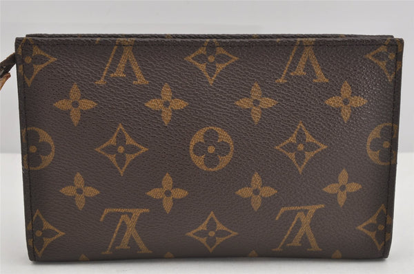 Authentic Louis Vuitton Monogram Pouch For Bucket PM LV Junk 3135K