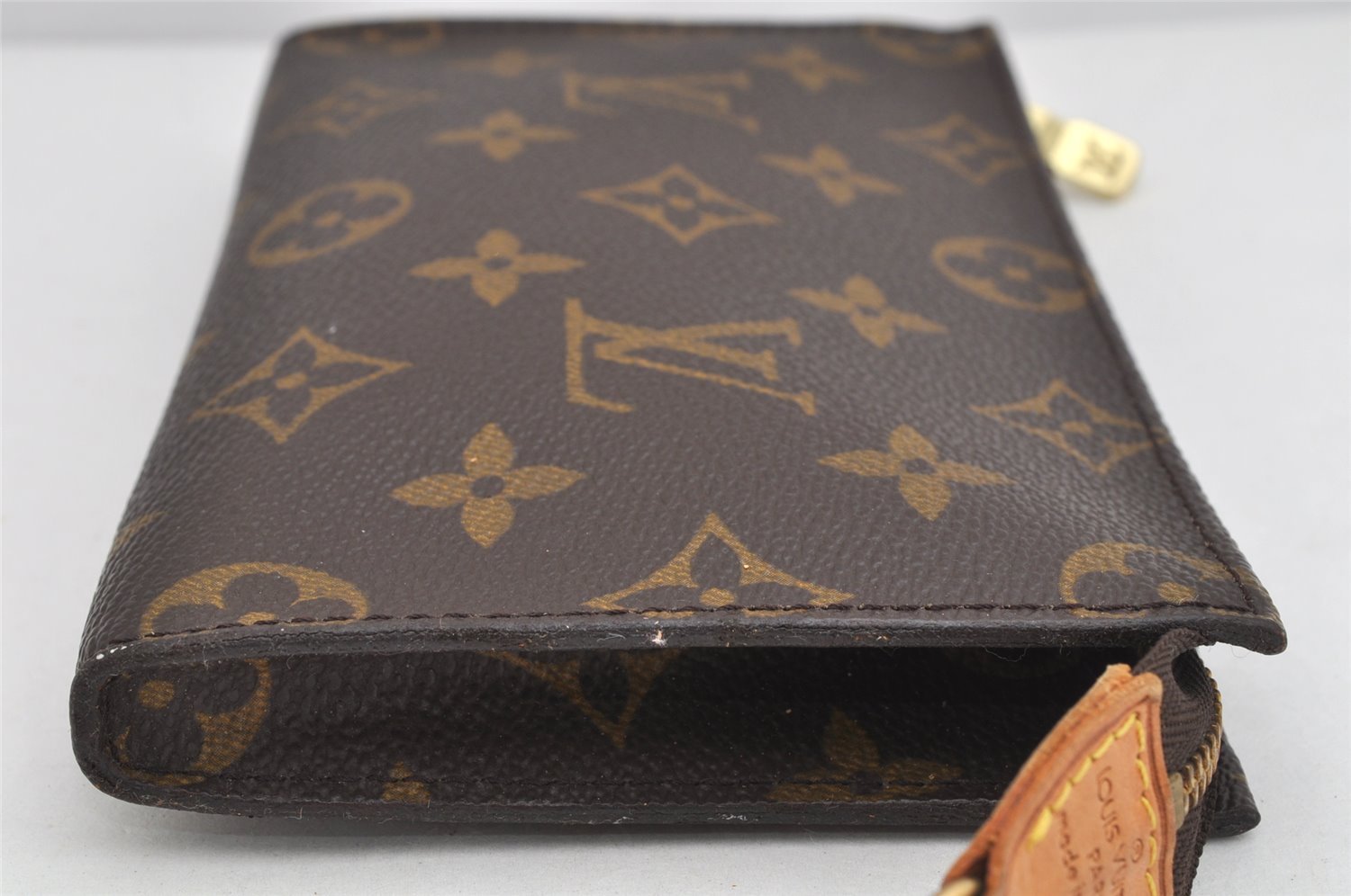 Authentic Louis Vuitton Monogram Pouch For Bucket PM LV Junk 3135K