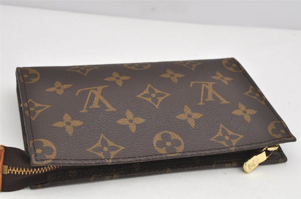 Authentic Louis Vuitton Monogram Pouch For Bucket PM LV Junk 3135K