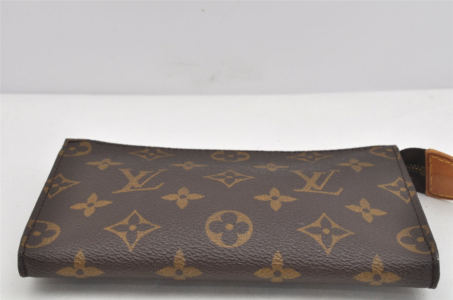 Authentic Louis Vuitton Monogram Pouch For Bucket PM LV Junk 3135K