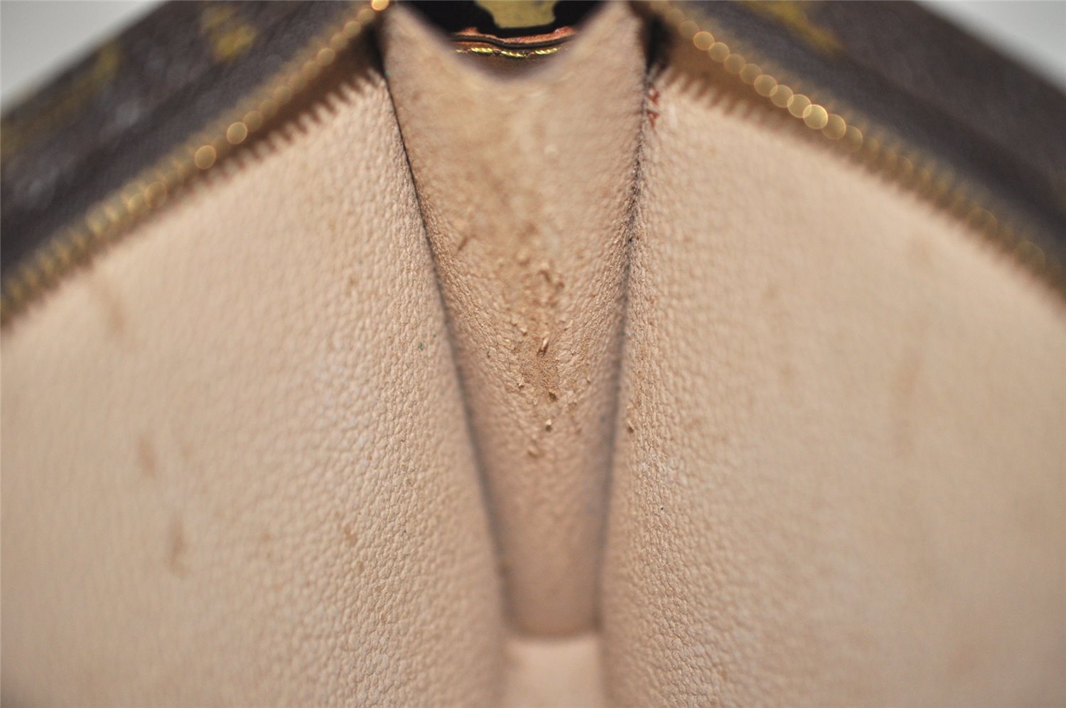 Authentic Louis Vuitton Monogram Pouch For Bucket PM LV Junk 3135K