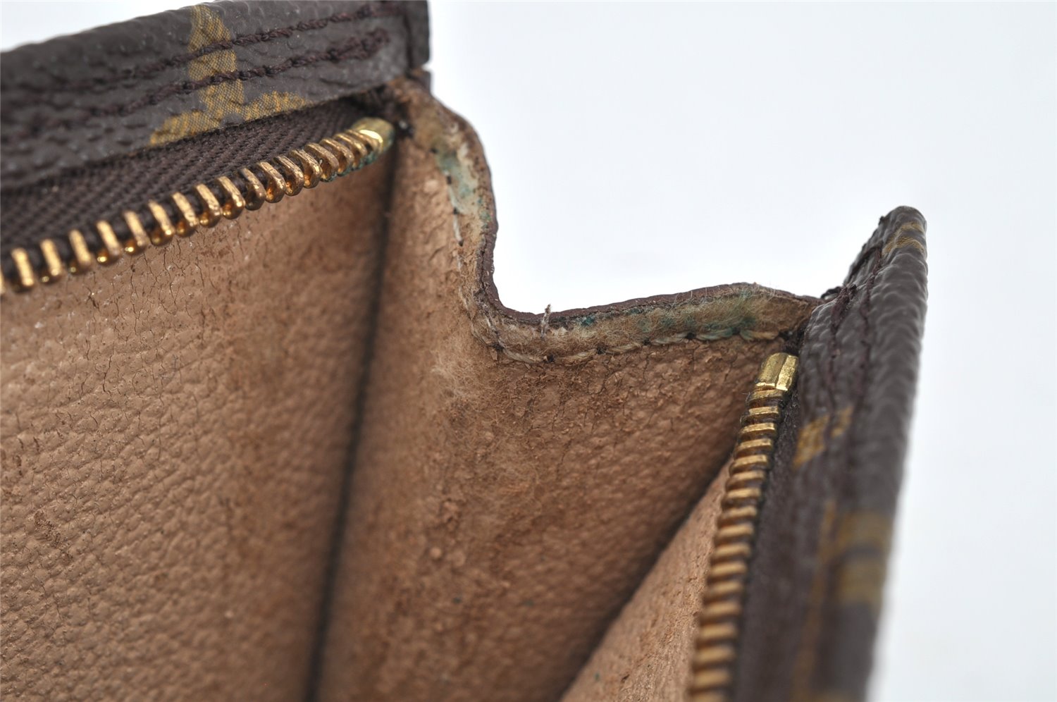 Authentic Louis Vuitton Monogram Pouch For Bucket PM LV Junk 3135K