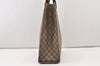 Authentic GUCCI Vintage Hand Tote Bag GG PVC Leather 91249 Brown 3137J