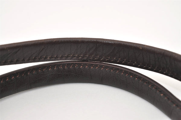 Authentic GUCCI Vintage Hand Tote Bag GG PVC Leather 91249 Brown 3137J