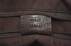 Authentic GUCCI Vintage Hand Tote Bag GG PVC Leather 91249 Brown 3137J