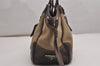 Authentic PRADA Canvas Leather Shoulder Hand Bag Purse Brown 3138J