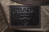 Authentic PRADA Canvas Leather Shoulder Hand Bag Purse Brown 3138J