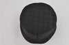 Authentic GUCCI Vintage Bucket Hat GG Canvas Leather Black 3138K