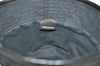 Authentic GUCCI Vintage Bucket Hat GG Canvas Leather Black 3138K