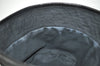 Authentic GUCCI Vintage Bucket Hat GG Canvas Leather Black 3138K