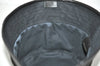 Authentic GUCCI Vintage Bucket Hat GG Canvas Leather Black 3138K
