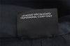 Authentic GUCCI Vintage Bucket Hat GG Canvas Leather Black 3138K