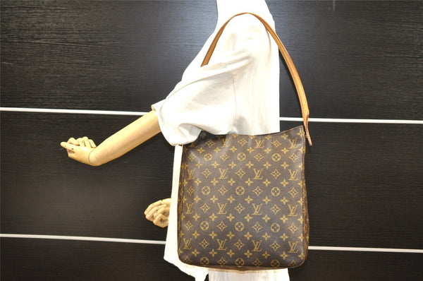 Authentic Louis Vuitton Monogram Looping GM Shoulder Bag M51145 LV 3140I