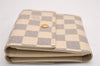 Authentic Louis Vuitton Damier Azur Portefeuille Elise Wallet N61733 Box 3140J