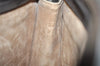 Authentic GUCCI Vintage Clutch Hand Bag Purse GG PVC Leather Brown 3140K