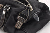 Authentic PRADA Vintage Nylon Tessuto Leather Hand Boston Bag Purse Black 3143J