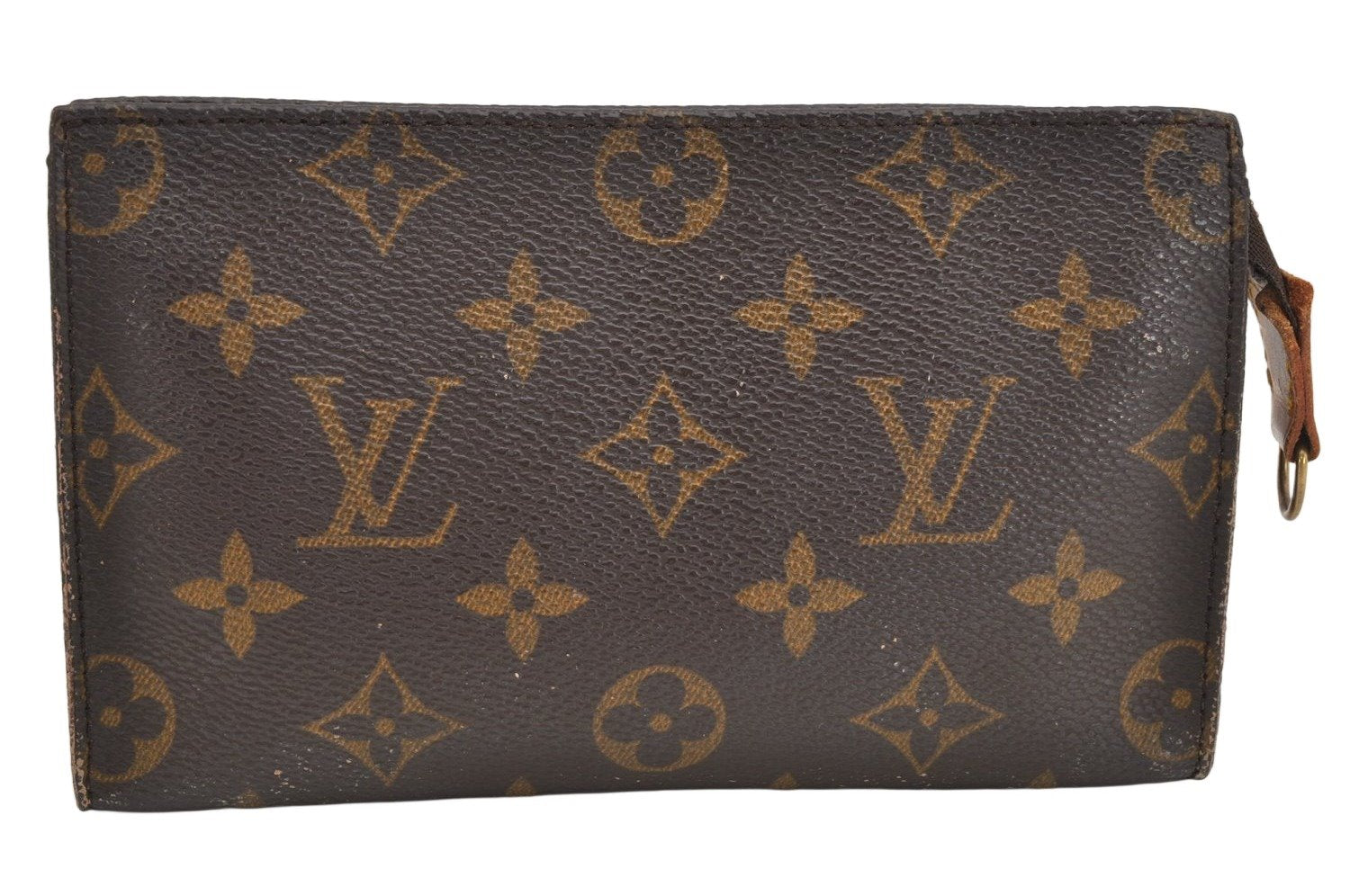 Authentic Louis Vuitton Monogram Pouch For Bucket PM LV Junk 3144K