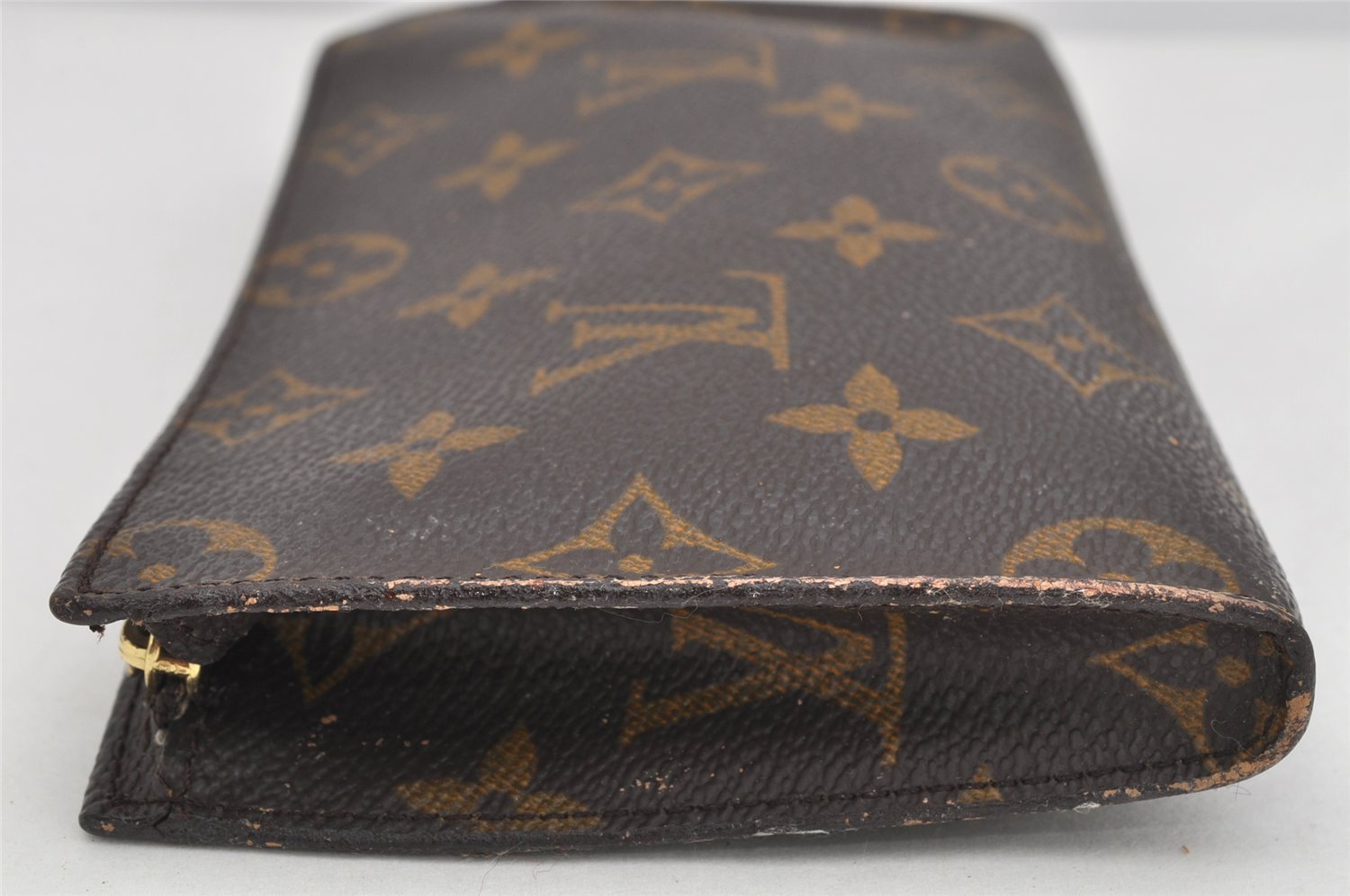 Authentic Louis Vuitton Monogram Pouch For Bucket PM LV Junk 3144K