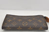 Authentic Louis Vuitton Monogram Pouch For Bucket PM LV Junk 3144K
