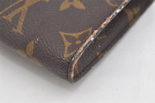 Authentic Louis Vuitton Monogram Pouch For Bucket PM LV Junk 3144K